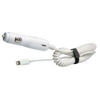 CAR CHARGER WITH LIGHTNING CABLE 1A 