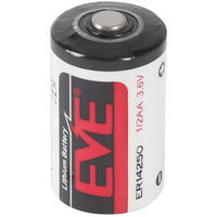 Lithium Battery 1/2 AA - Eve ER14250 | Capacity: 1200mAh | 3.6V | For Electronics | For Hobby | For Digital Camera