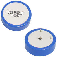 Lithium 1/6 D Wafer Battery - Fanso ER32L100 | Capacity: 1700mAh | 3.6V | For Electronics | For Hobby | For Digital Camera