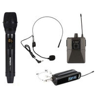 2CH WIRELESS MICROPHONE SYSTEM WITH MIC / HEADSET 