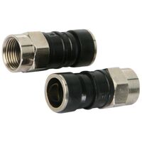 “F” PLUG COMPRESSION SHORT RG6 RG6Q 