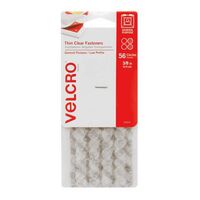 VELCRO® BRAND THIN CLEAR FASTERNER CIRCLES 