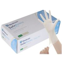 LATEX MEDICAL EXAMINATION GLOVES 6g - MEDICOM SAFEBASICS EASY FIT 