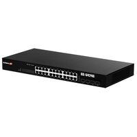 LONG RANGE 24-PORT GIGABIT WEB SMART SWITCH WITH 4 SFP SLOTS 