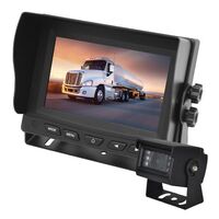 5 COMMERCIAL GRADE DASH MOUNT DISPLAY REVERSE CAMERA KIT 