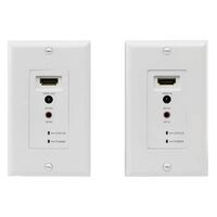 HDMI EXTENDER OVER CAT5 WALL PLATE KIT WITH IR SUPPORT - PRO2 