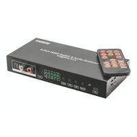 4x1 HDMI SWITCH 4K60 + AUDIO EXTRACTOR/INJECTOR - PRO2 