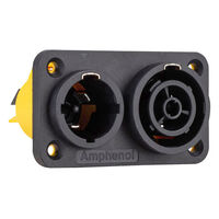 HPT DUAL POWER INLET/OUTLET PANEL MOUNT 
