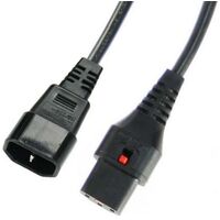 IEC-LOCK C13 TO C14 EXTENSION LEAD 