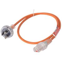 IEC-LOCK C13 CLEAR TO 10A PLUG - MEDICAL 