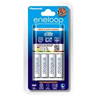 Eneloop Smart & Quick Battery Charger Kit with 4x"AA" Ni-Mh Rechargeable Batteries 