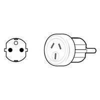 OUTBOUND TRAVEL ADAPTOR EUROPE, BALI 