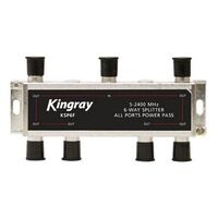 6 WAY F-TYPE SPLITTER 5-2400MHz - KINGRAY 