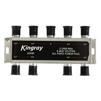 8 WAY F-TYPE SPLITTER 5-2400MHz - KINGRAY 