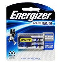 Lithium-Iron Disulfide Batteries AA - Energizer | Capacity: 3000mAh | 1.5V | For Electronics | For Hobby | For Digital Camera