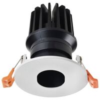 10W DIMMABLE DEEP RECESS LED GIMBLE 20° DOWNLIGHT ELLIPSE OPENING 92mm 