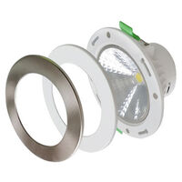 10W DIMMABLE RECESSED LED DOWN LIGHT 112mmØ WITH CHANGEABLE MAGNETIC FACEPLATE 