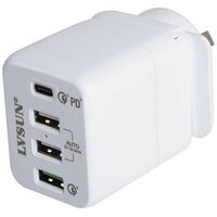 45W QC3.0 USB-C WALL CHARGER - INTERNATIONAL 