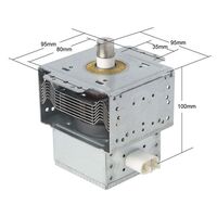 LG Microwave Oven Magnetron - Tags Inline Socket Not-Inline | Frequency: 2460MHz | Power: 1100W