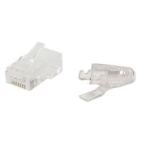 CAT6 EZ THROUGH TYPE CRIMP PLUG & BOOT 