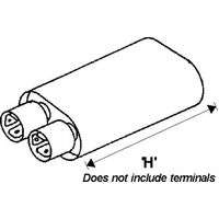 Metal Can Type Replacement Capacitor | Value: 0.60 µF | Tab: 6.3mm | 2100V | For Microwave Oven