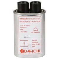 Metal Can Type Replacement Capacitor | Value: 1 µF | Tab: 6.3mm | 2100V | For Microwave Oven