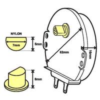 Carousel Motor Wide Flange | Shaft-Height: 10mm | Speed: 2.5 Rpm | Power: 3W - 21Vac | For Microwave Oven  