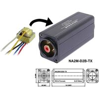 XLR TO RCA BALUN 