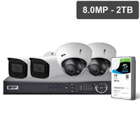 4 CHANNEL 8MP MOTORISED LENS IP KIT 