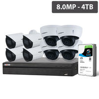 8 CHANNEL 8MP IP FIXED LENS CAM KIT 