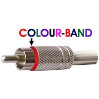 Daichi RCA PLUGS - CHROMIUM & COLOUR BAND  spare part