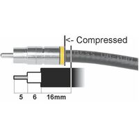 Daichi RCA COMPRESSION CONNECTOR RG59  spare part