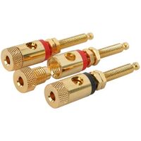 BANANA SOCKET/BINDING POST GOLD PLATED 