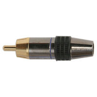 Daichi RCA PLUGS - 6mm ZINC ALLOY GREY GOLD  spare part