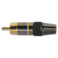 Daichi RCA PLUGS - 8mm ZINC ALLOY GREY GOLD  spare part