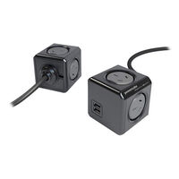 POWERCUBE EXTENDED USB - 4 POWER OUTLETS + 2 USB 