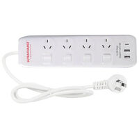4 WAY POWERBOARD WITH USB & USB-C 3.4A 