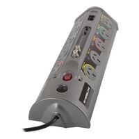10 WAY POWER BOARD WITH USB & COAX/NETWORK PROTECTION 