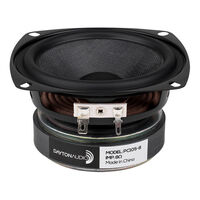 Dayton Audio 4 FULL RANGE POLY CONE DRIVER - DAYTON  spare part