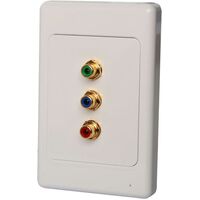 WALL PLATE COMPONENT VIDEO CAT5 