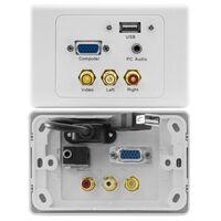 WALL PLATE VGA USB + 