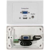 WALL PLATE VGA USB 