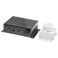 ZONE AMPLIFIER WITH MIC INPUT AND WIRED REMOTE VOLUME 