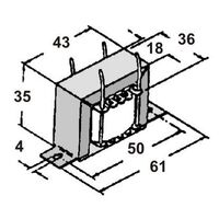 12V 300mA AC POWER TRANSFORMER 
