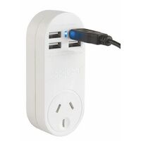 5W/20W USB & POWER THROUGH OUTLET 