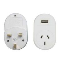 OUTBOUND USB 1A TRAVEL ADAPTOR UK 