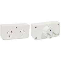 .DOUBLE OUTBOUND TRAVEL ADAPTOR EUROPE 
