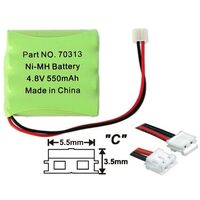 4x"AAA" Ni-Mh Battery Pack | Capacity: 550mAh | 4.8V | For Hobby | For Remote Controller | For PCB