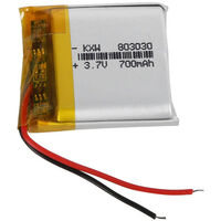 Li-Polymer Rechargeable Battery | Capacity: 700mAh | 3.7V | For GPS, PDA, Bluetooth, MP3, MP4 and more