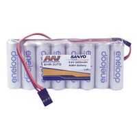 Ni-MH Flat “JR” Battery Eneloop | Capacity: 2000mAh | 9.6V